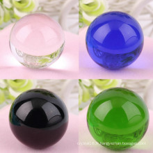 80ml Rare K9 cristal Feng Shui boule solide boules de verre coloré
